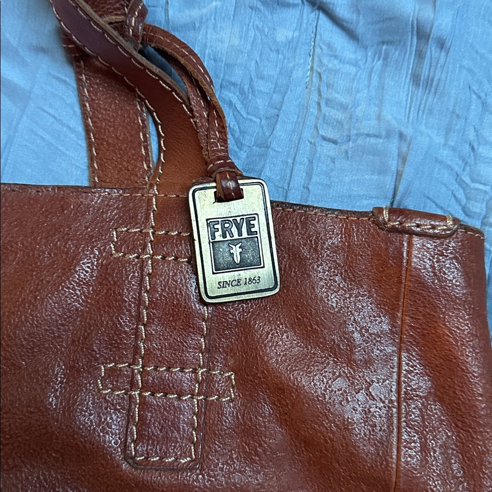 Frye Cognac Leather Shoulder Bag - Picture 4 of 7